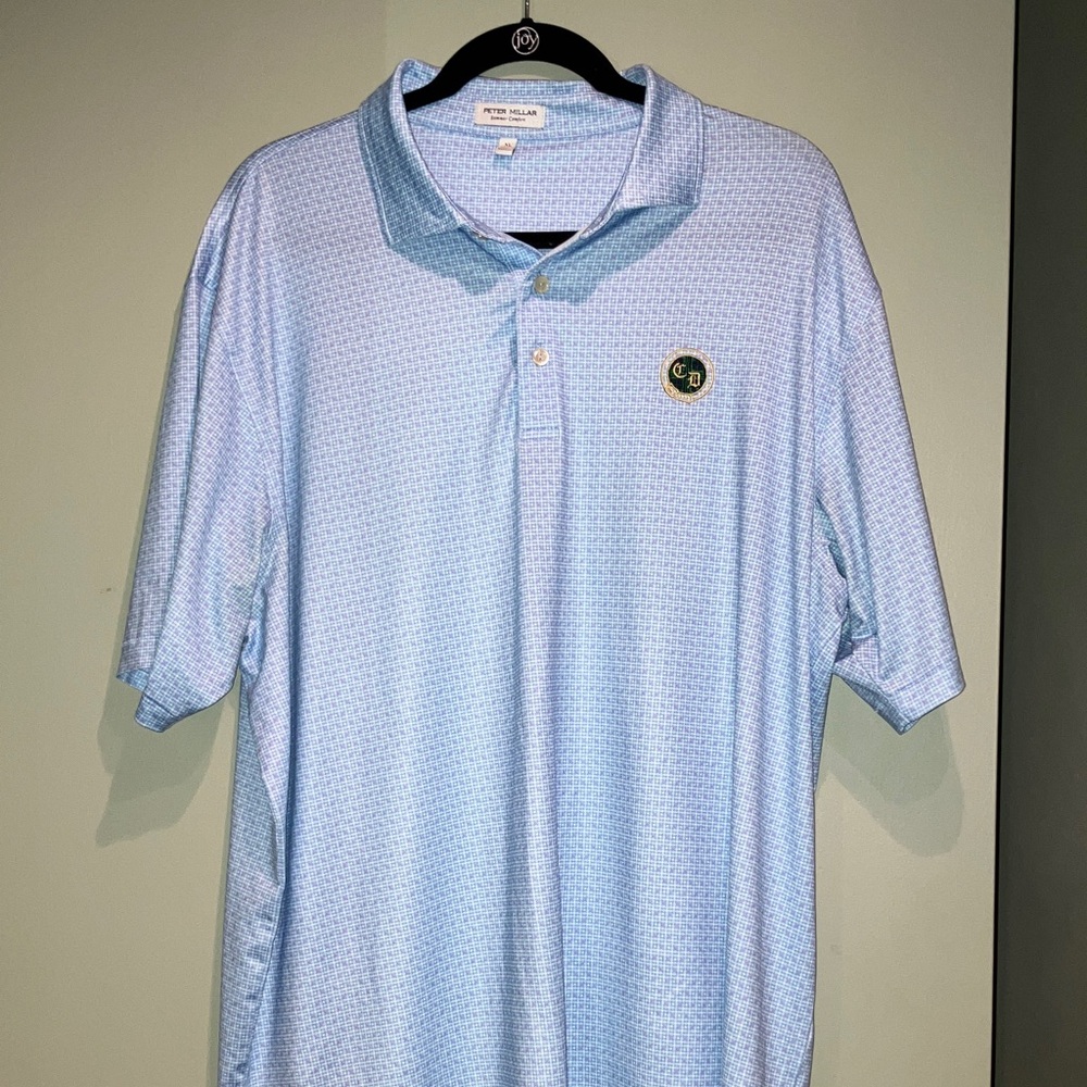 Peter Millar Light Blue Summer Comfort Polo